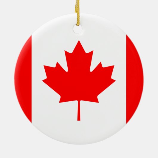 Canadese vlag keramisch ornament (Achterkant)