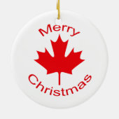 Canadese vlag keramisch ornament (Achterkant)