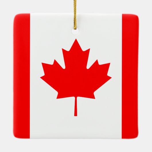 Canadese vlag keramisch ornament (Achterkant)