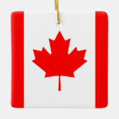 Canadese vlag keramisch ornament (Voorkant)