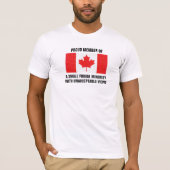 Canadese vlag Kleine randminderheid T-shirt (Voorkant)