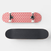 Canadese vlag kleuren esdoorn blad harten patriott persoonlijk skateboard (Horizontaal)