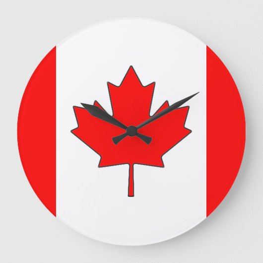 Canadese Vlag Klok (Voorkant)
