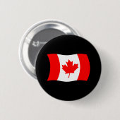 Canadese Vlag Knop Ronde Button 5,7 Cm (Voorkant /achterkant)