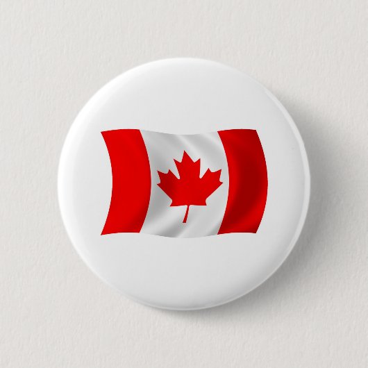 Canadese Vlag Knop Ronde Button 5,7 Cm (Voorkant)