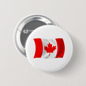 Canadese Vlag Knop Ronde Button 5,7 Cm (Voorkant /achterkant)