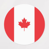 Canadese vlag labels (Design 1)