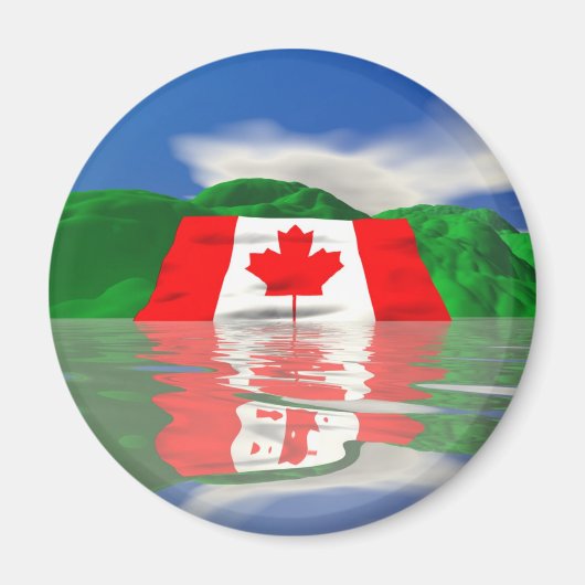 Canadese Vlag Land Magneet (Voorkant)