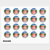 Canadese Vlag Land Ronde Sticker (Vel)