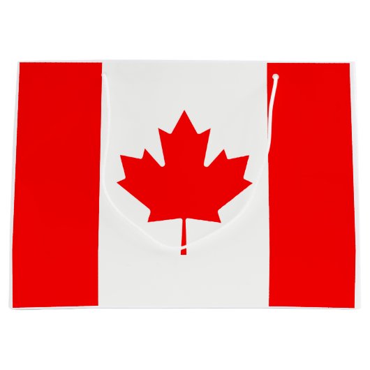 Canadese vlag large cadeautasje (Voorkant)