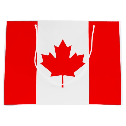 Canadese vlag large cadeautasje (Voorkant)