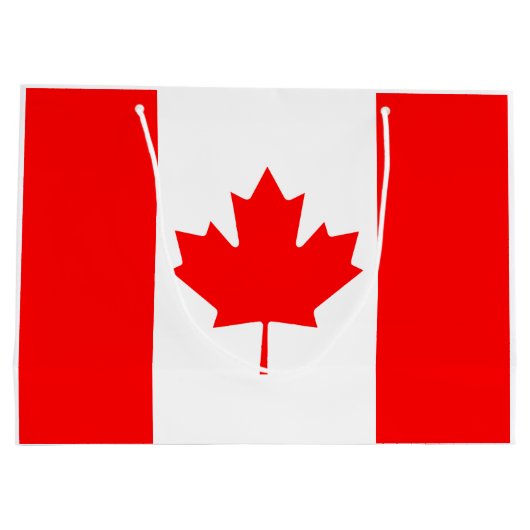 Canadese vlag large cadeautasje (Achterkant)