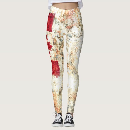 Canadese vlag leggings (Voorkant)
