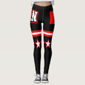 Canadese vlag leggings (Voorkant)