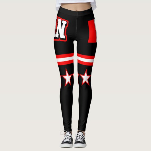 Canadese vlag leggings (Voorkant)