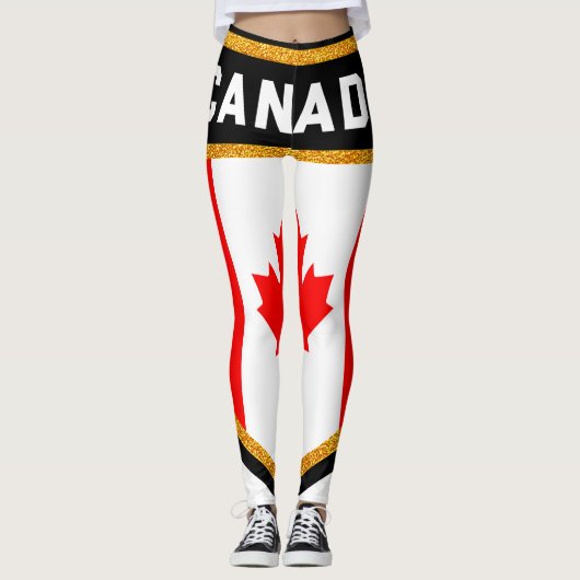 Canadese vlag leggings (Voorkant)