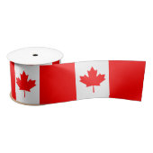 Canadese vlag lint, patriottisch, Canada Satijnen Lint (Spoel)