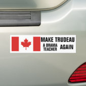 Canadese vlag maakt van Trudeau weer een drama-ler Bumpersticker (Op auto)