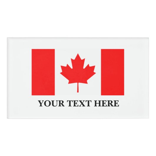 Canadese vlag magnetische naam tags (Voorkant)