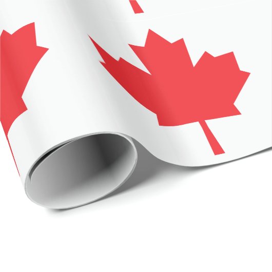 Canadese vlag Maple Leaf Cadeaupapier (Rol Hoek)