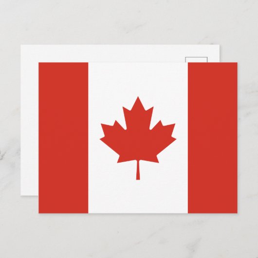 Canadese vlag (Maple Leaf) (Canada) Briefkaart (Voorkant / Achterkant)