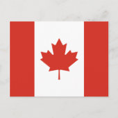 Canadese vlag (Maple Leaf) (Canada) Briefkaart (Voorkant)