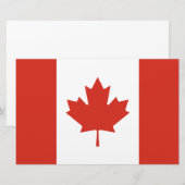 Canadese vlag (Maple Leaf) (Canada) Briefpapier (Voorkant / Achterkant)