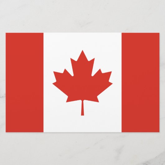 Canadese vlag (Maple Leaf) (Canada) Briefpapier (Voorkant)