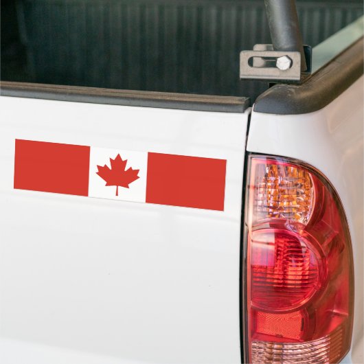 Canadese vlag (Maple Leaf) (Canada) Bumpersticker (Op Truck)