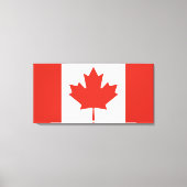 Canadese vlag (Maple Leaf) (Canada) Canvas Afdruk (Voorkant)
