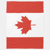 Canadese vlag (Maple Leaf) (Canada) Fleece Deken (Voorkant)