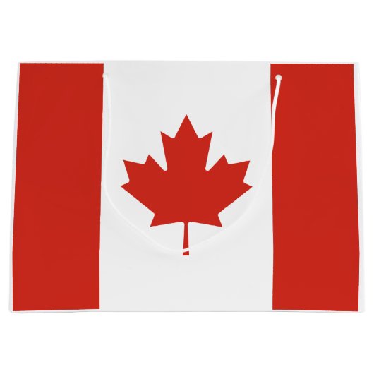 Canadese vlag (Maple Leaf) (Canada) Groot Cadeauzakje (Voorkant)