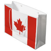 Canadese vlag (Maple Leaf) (Canada) Groot Cadeauzakje (Voorkant Gekanteld)