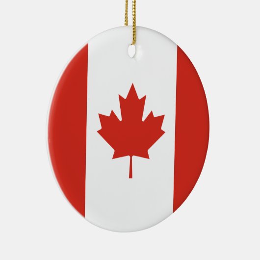 Canadese vlag (Maple Leaf) (Canada) Keramisch Ornament (Rechts)