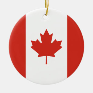 Canadese vlag (Maple Leaf) (Canada) Keramisch Ornament