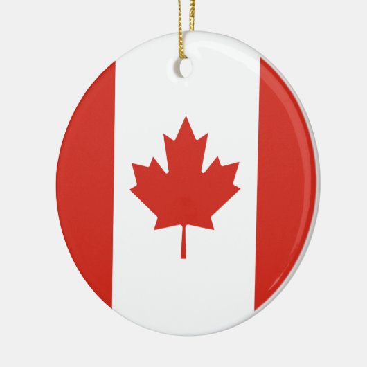 Canadese vlag (Maple Leaf) (Canada) Keramisch Ornament (Links)