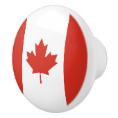 Canadese vlag (Maple Leaf) (Canada) Keramische Knop (Rechts)