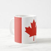 Canadese vlag (Maple Leaf) (Canada) Koffiemok (Voorkant links)
