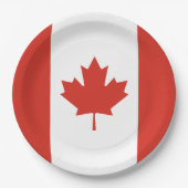 Canadese vlag (Maple Leaf) (Canada) Papieren Bordje (Voorkant)