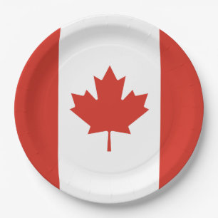 Canadese vlag (Maple Leaf) (Canada) Papieren Bordje