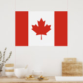 Canadese vlag (Maple Leaf) (Canada) Poster (Keuken)