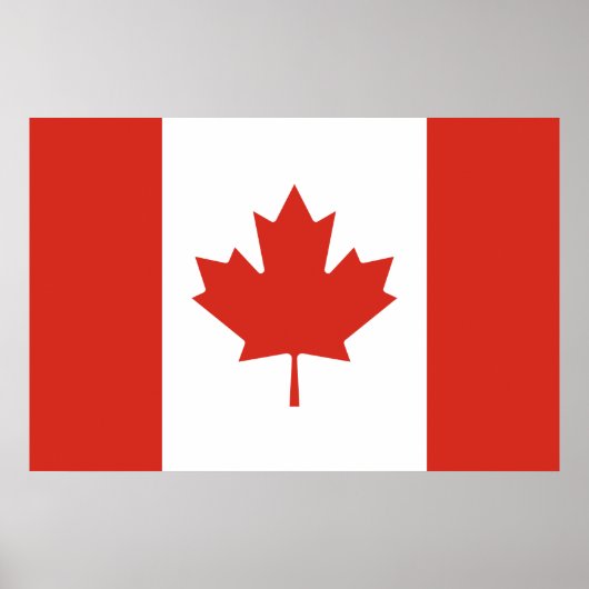 Canadese vlag (Maple Leaf) (Canada) Poster (Voorkant)