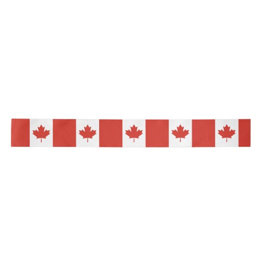 Canadese vlag (Maple Leaf) (Canada) Satijnen Lint (Voorkant)