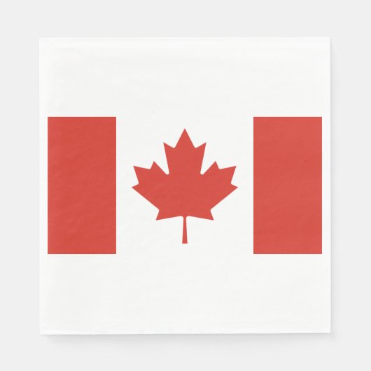 Canadese vlag (Maple Leaf) (Canada) Servet (Voorkant)