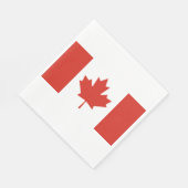 Canadese vlag (Maple Leaf) (Canada) Servet (Hoek)