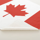 Canadese vlag (Maple Leaf) (Canada) Sherpa Deken (3/4)
