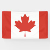 Canadese vlag (Maple Leaf) (Canada) Spandoek (Horizontaal)