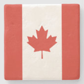 Canadese vlag (Maple Leaf) (Canada) Stenen Onderzetter (Voorkant)