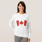 Canadese vlag (Maple Leaf) (Canada) T-shirt (Voorkant volledig)