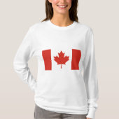 Canadese vlag (Maple Leaf) (Canada) T-shirt (Voorkant)